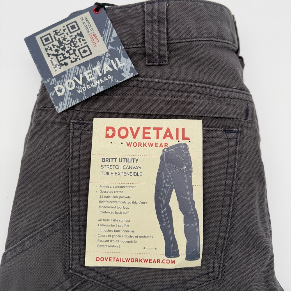 Dovetail Workwear Size 8 Women Britt Utility Cargo Pants